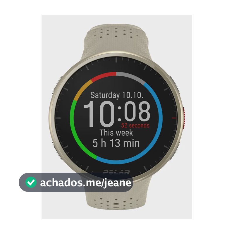 Relógio Esportivo com GPS Avançado Polar Pacer Pro Dourado