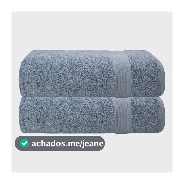02 Toalha De Banho Extra Grossa Grande 500g Fio Penteado