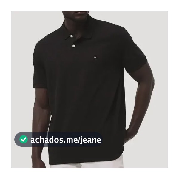 Polo Aramis Masculina Piquet Lisa Light Icon Preta Original