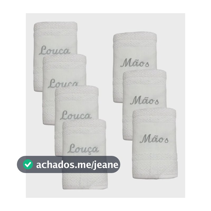 Kit 7 Panos Copa Dohler Atoalhado Louça E Mãos Branco Branco Louça E Maos