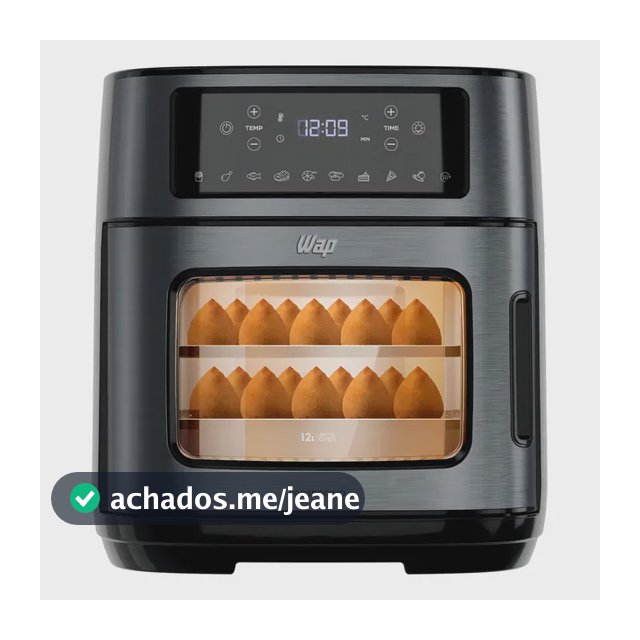 Fritadeira Elétrica Air Fryer Oven Black INOX WAP WAOD2