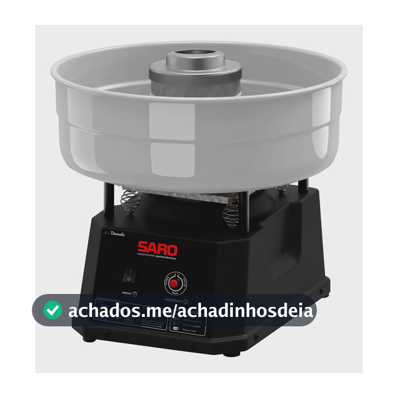 Maquina Algodão Doce Profissional Pratica Inox Bivolt Saro