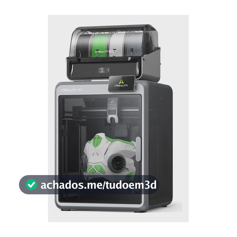 Creality K2 Combo Impressora 3d Cfs Multicolor 600mm/s 127/220v Preto