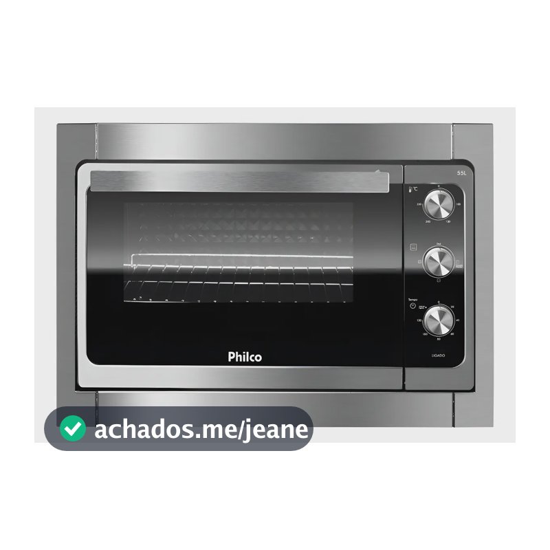 Forno Elétrico De Embutir Pfe55e 55 Litros Philco Cor Inox