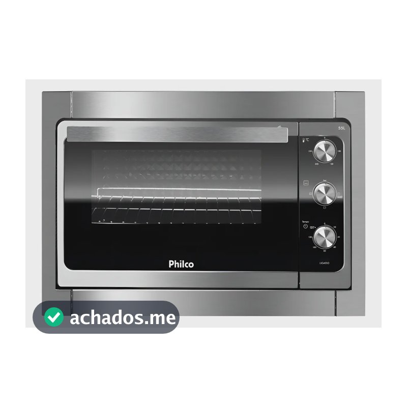 Forno Elétrico De Embutir Pfe55e 55 Litros Philco Cor Inox