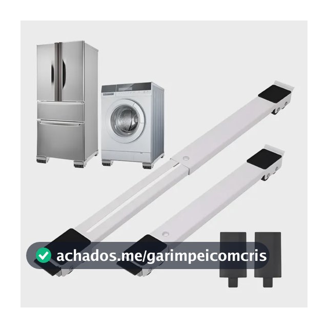 Base Suporte Com Rodinhas Ajustável Maquina Lavar, Geladeira