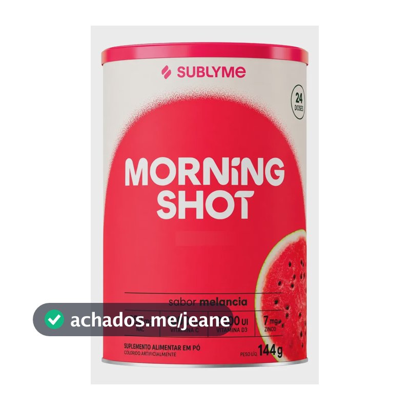 Morning Shot Sublyme Aminoácidos Própolis Vitaminas Minerais Melancia 144g