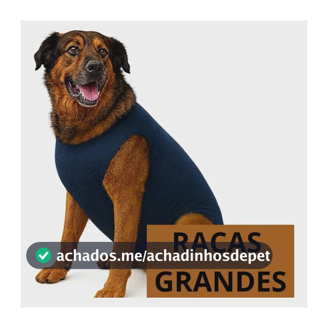 Roupa Protetora Pós Cirúrgica Pet Macho Femea Porte Grande