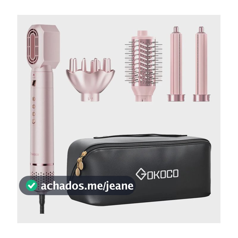 Secador De Cabelo Gd031 Com 5 Em 1 Escova Hot Air Styler