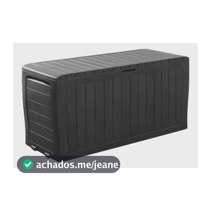 Caixa Grande Organizadora 270l Baú Multiuso Marvel Keter Preto