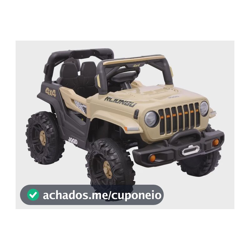 Carro Elétrico Infantil Mini Jipe Off-Road Bege Zippy Toys