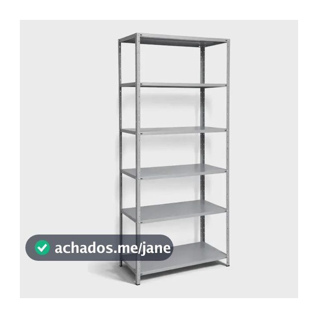 Estante Armário Aço 40cm Multiuso 6 Bandejas Cinza Até 180kg Cinza