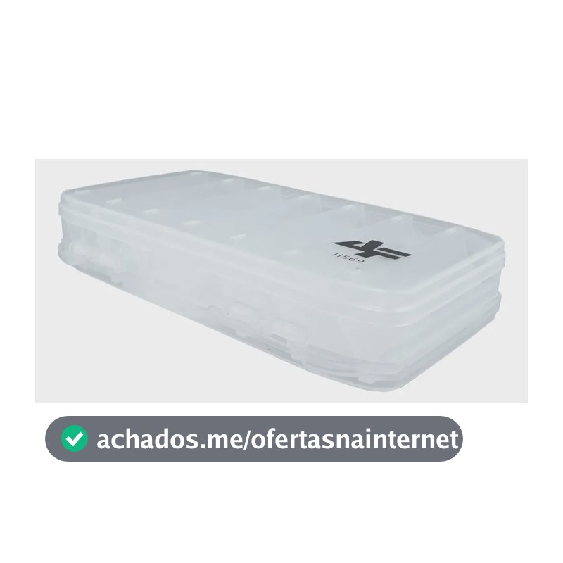 Estojo Para Isca Pesca 14 Divisórias Albatroz Fishing - H569 Cor Branco