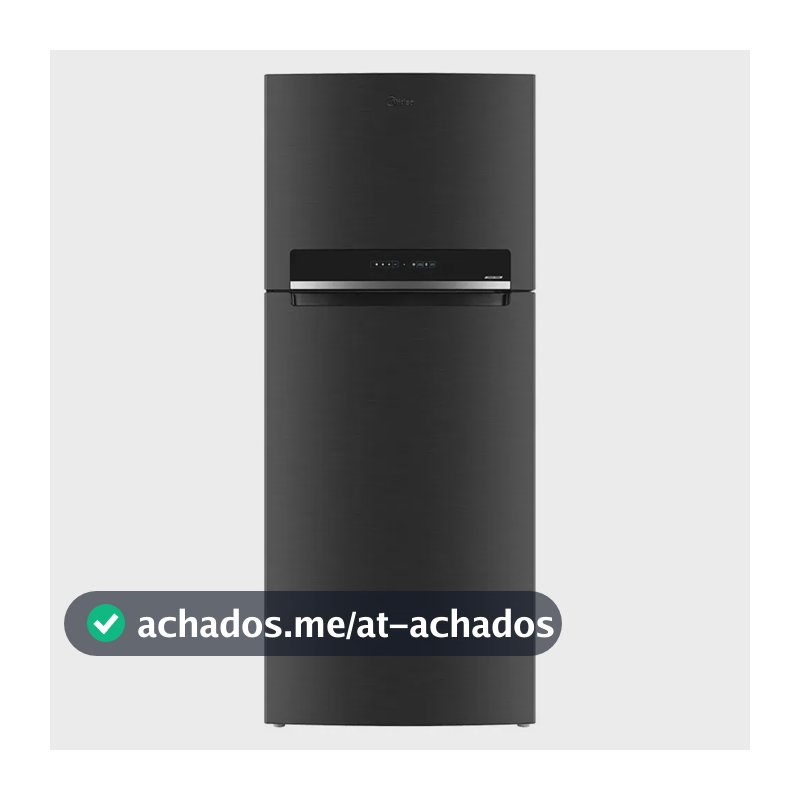 Geladeira Frost Free Midea 473 Litros MDRT611EVADX1 Duplex Inverter Turbo Freezer Preta