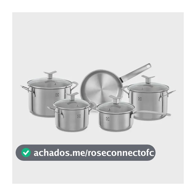 Electrolux Jogo de Panelas em Inox com 5 Peças Design com Fundo Triplo
