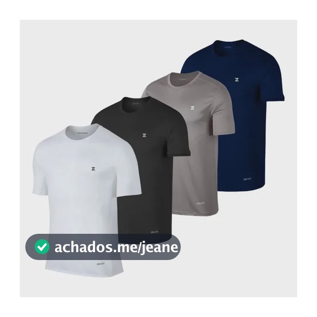 Kit 4 Camisetas Dry Fit Academia Exercícios Plus Size Treino
