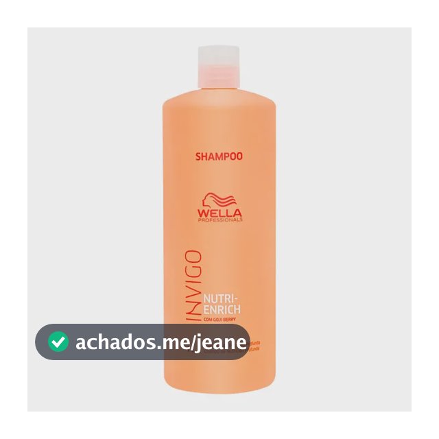 Shampoo Invigo Nutri Enrich Wella 1L