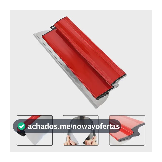Desempenadeira Aço Inox Lisa Para Massa Corrida 40cm