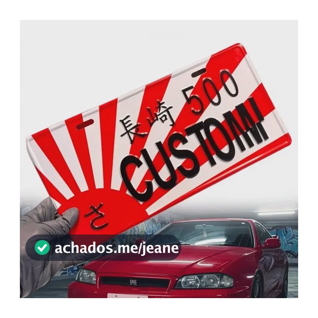 Tampa Placa Decorativa Automotiva Jdm Spoon Japonesa/america