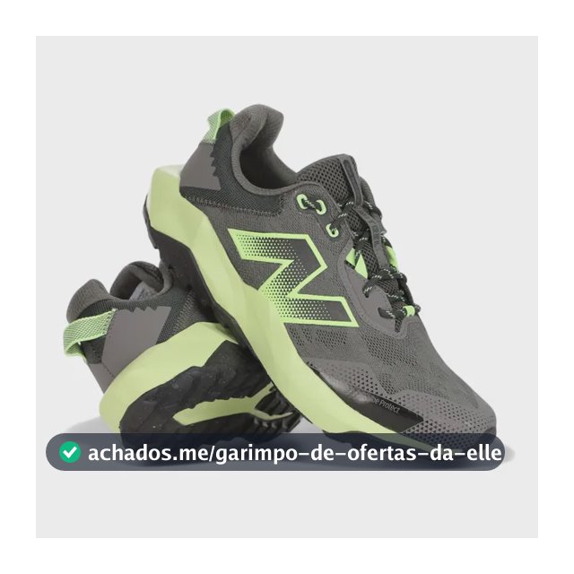 Tênis New Balance Nitrel V6 Masculino Corrida Trilha Cinza-verde 42 Br