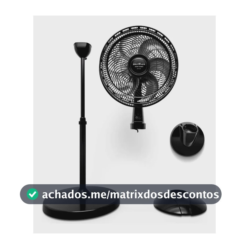 Ventilador de Coluna Britânia 6 Pás 160W Maxx Force BVT44A