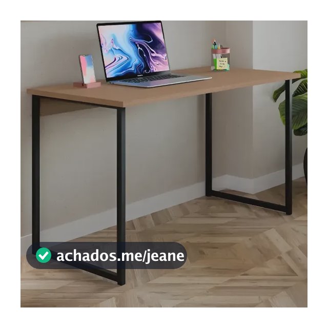Escrivaninha Industrial 120cm Mesa Estudo Aparador Office