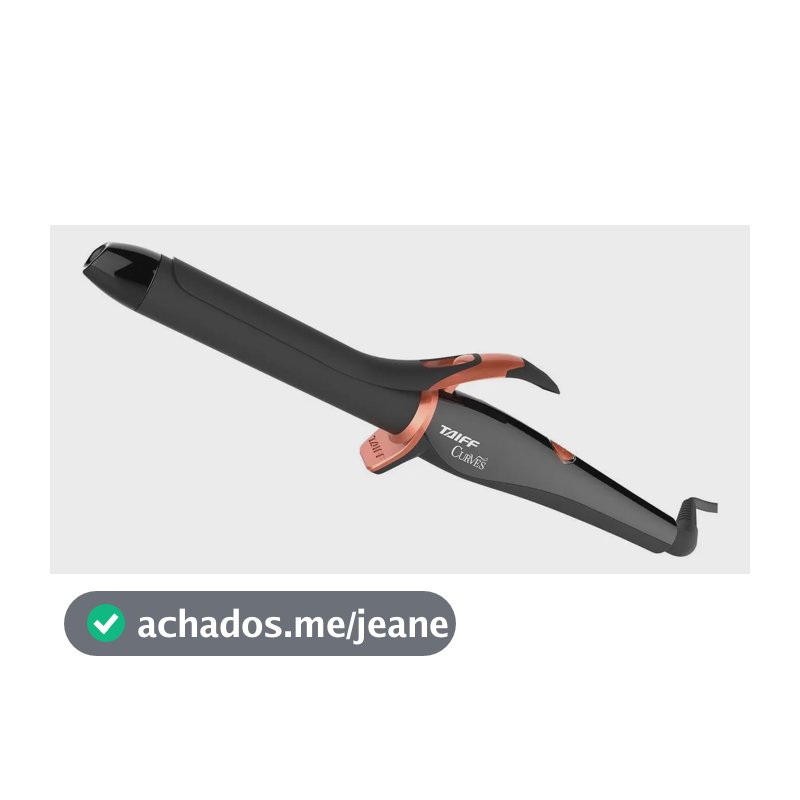 Taiff Profissional Modelador De Cachos Curves 25mm - Cor Preto