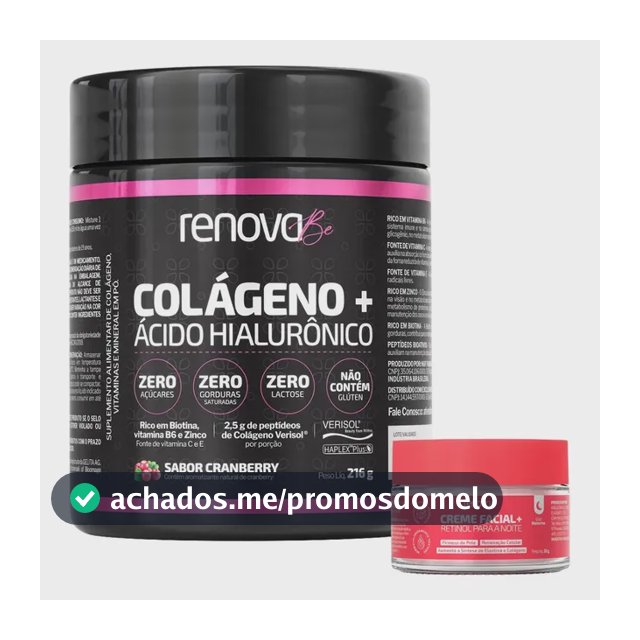 Colágeno Renova Be com Verisol e Ácido Hialurônico