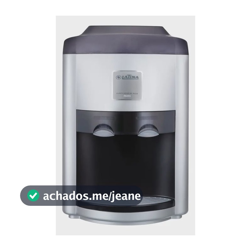 Purificador De Água Latina Pa355 Refrigerado por Compressor Prata e Preto