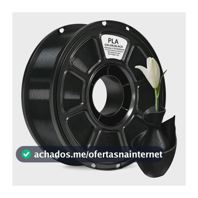 Filamento Pla 1,75mm 1kg Para Impressora 3d Branco Ou Preto