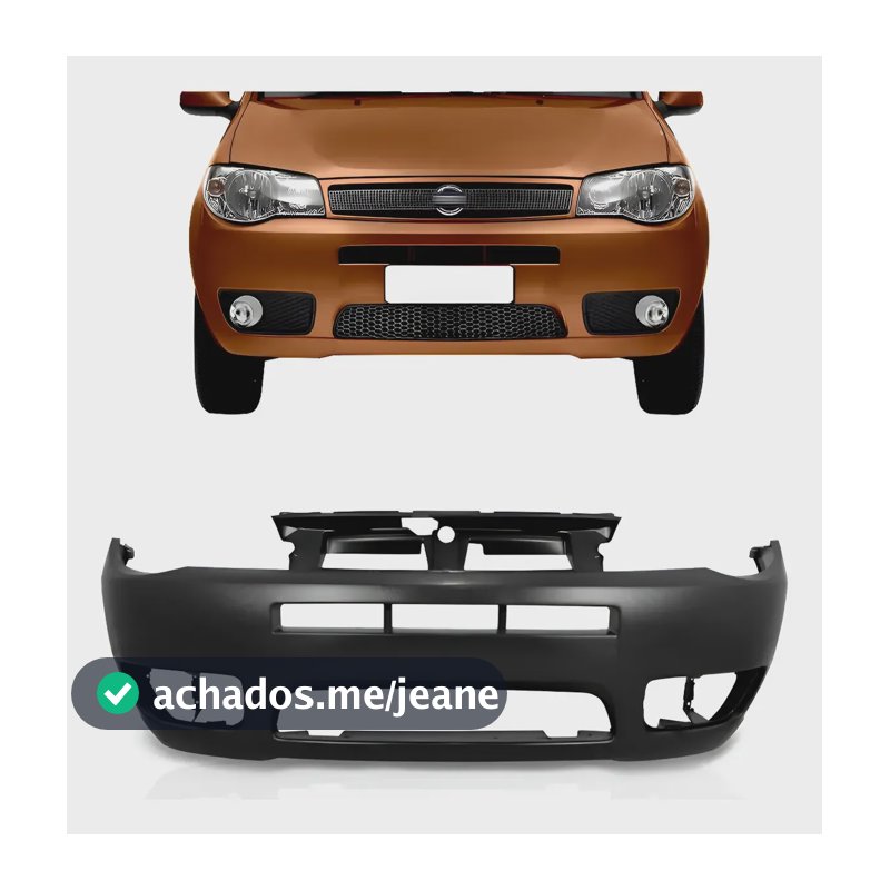Parachoque Dianteiro Palio Economy Celebration 2004 A 2015 Preto
