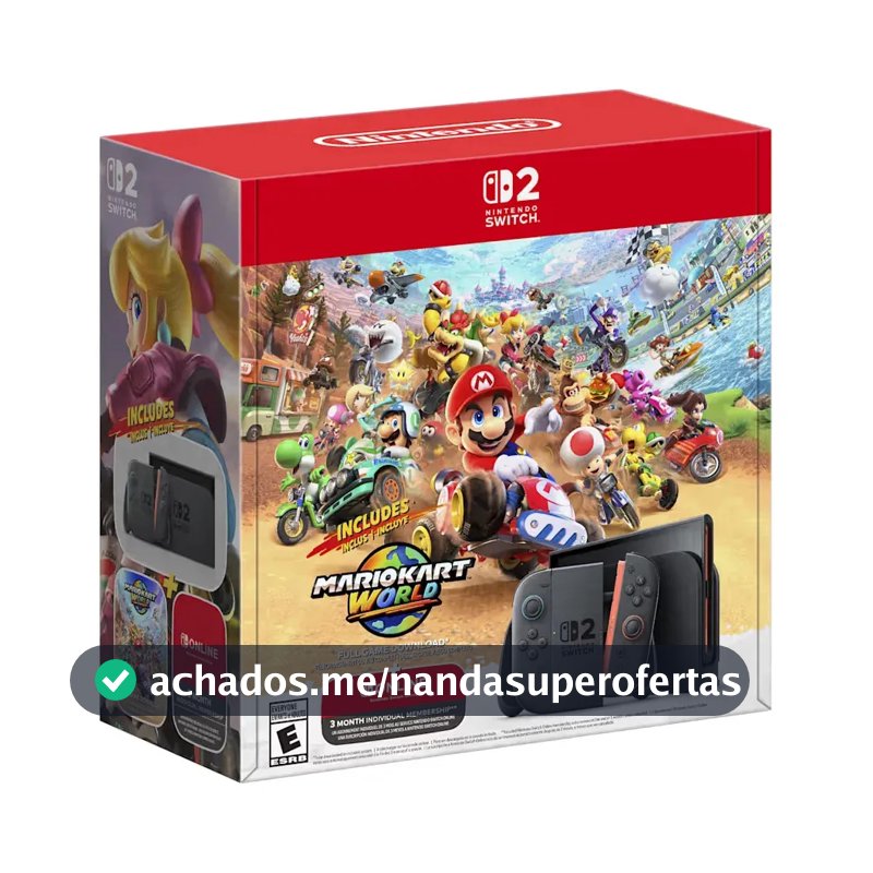Bundle Nintendo Switch 2 + Mario Kart World + 3 Meses NSO