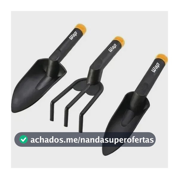 Conjunto De Jardinagem Manual Wap Gkjm01 Kit 3 Peças