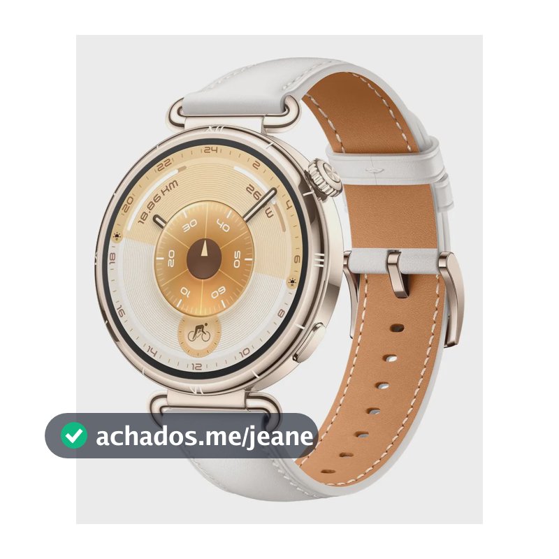 Smartwatch HUAWEI WATCH GT 6 41mm GPS Integrado Potenciômetro de Ciclismo no Pulso Bateria com Autonomia de Até 14 Dias Bem-Estar Emocional Multidimensional Compatível com iOS e Android GPS Branco