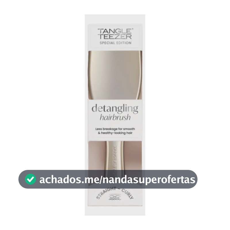 Escova de Cabelo Ultimate Detangler Chrome Neo Gold Tangle Teezer