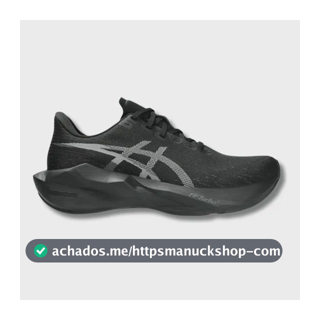 Tênis Asics Novablast 6 Masculino Corrida Alta Performance Black/black 39 Br