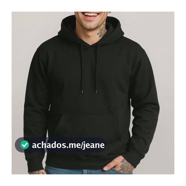 Moletom Canguru Unisex Liso Casaco