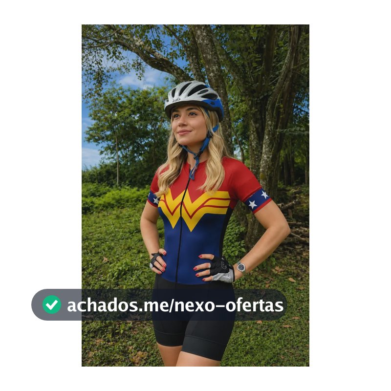 Macaquinho Gel Ciclismo Feminino Roupa Macaquinho Uv+ Mulher Maravilha Xg