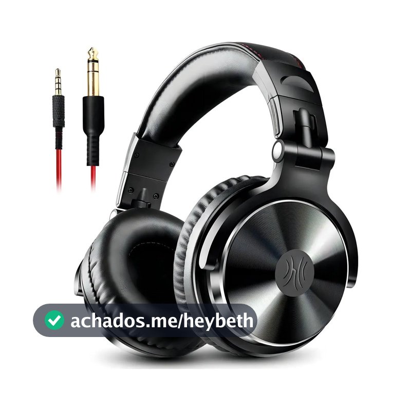 Headset Over-ear Gamer OneOdio Pro-10 Preto Con Conector P2 e P10