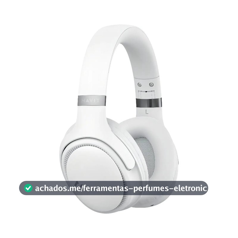 Heaphone Havit H630bt Bluetooth 5.3 On-ear 3d 55h Cor Bege