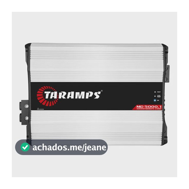 Potencia De Som 5000 Rms Taramps Md 5000 1 Canal Som Digital