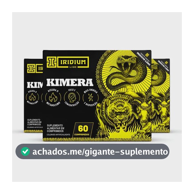 Kimera Thermo - 60 Comps - Kit 3 Caixas - Termogênico Sem Sabor