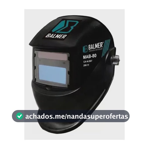 Máscara Automática de Solda Fixa DIN 11 MAB 80 - BALMER - 307962