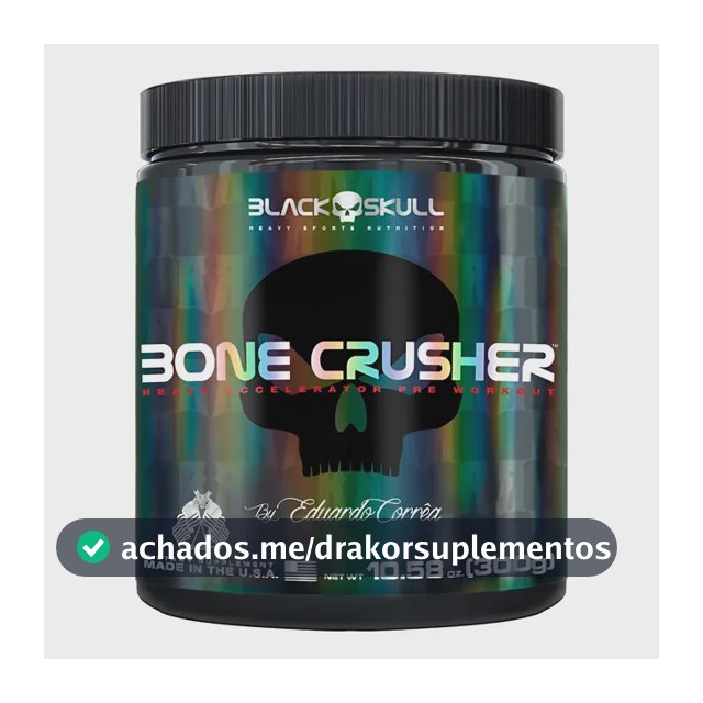 Bone Crusher 300g - Black Skull - Novos Sabores