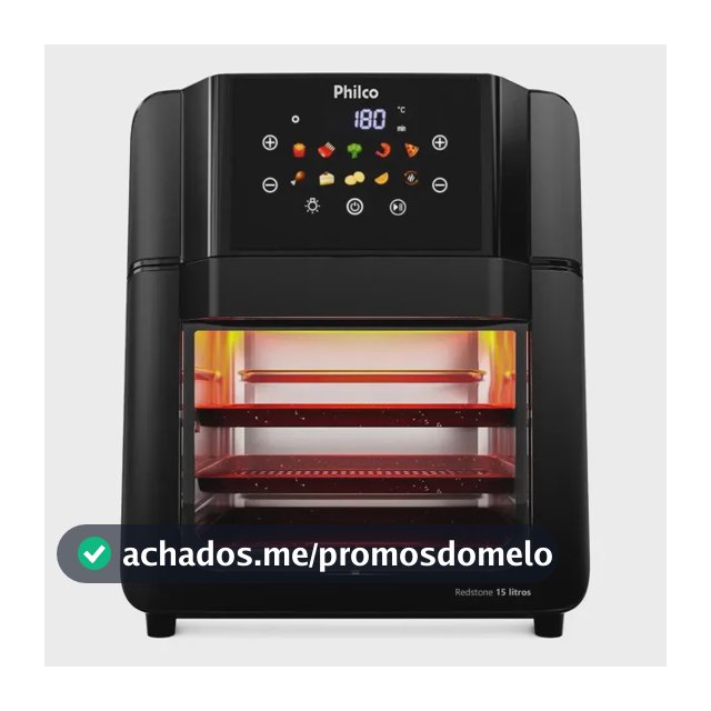 Air Fryer Oven Philco PAF15C 15L 220V Preta