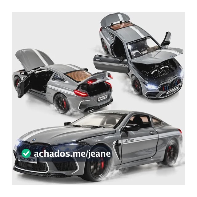 Miniatura Metal Bmw M8 Competition Luxo Premium Ficção Luxo