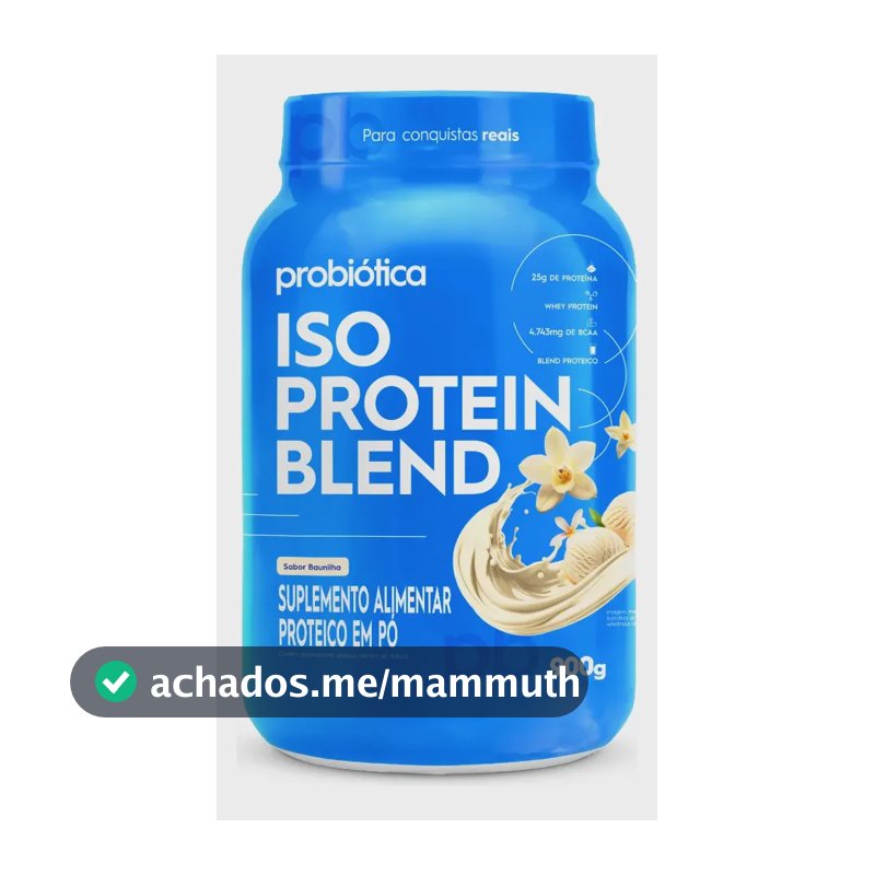 Whey protein Probiótica Iso Blend em pó sabor Baunilha x 900g