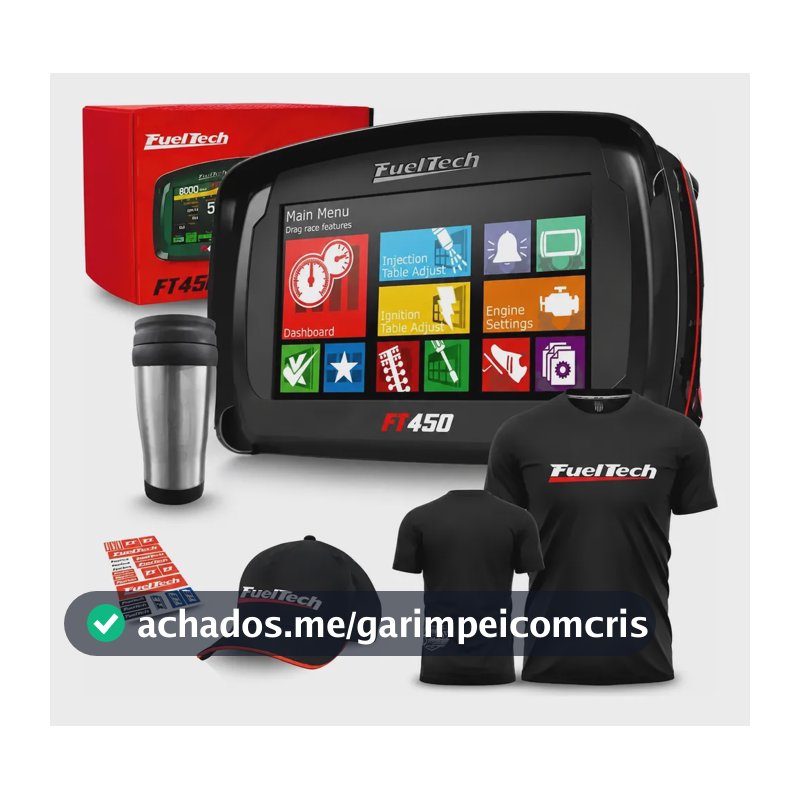 Fueltech Ft450 S/ Chic + Mega Brinde Camiseta Bordo Gel Bc