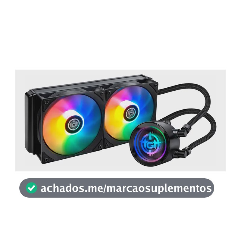 Water Cooler TGT Spartel V2 Preto Rainbow 240mm com TDP 260W