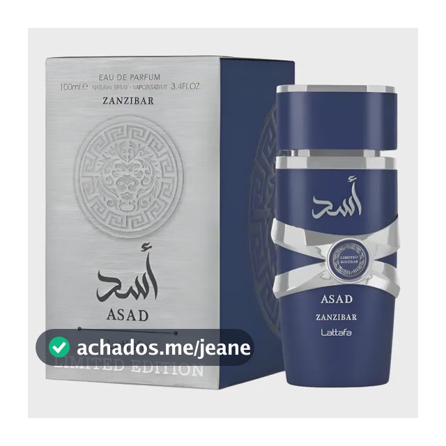 Perfume Original Árabe Asad Zanzibar limited Lattafa
